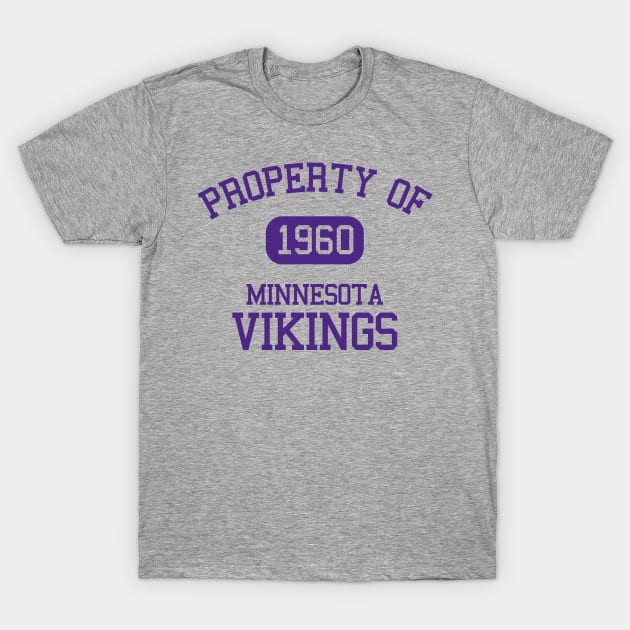 Property of Minnesota Vikings T-Shirt by Funnyteesforme